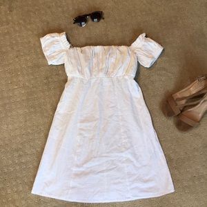 ASOS White Seersucker Sundress